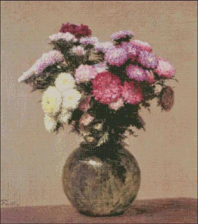 (image for) Fantin-Latour: Daisies in a Glass Vase